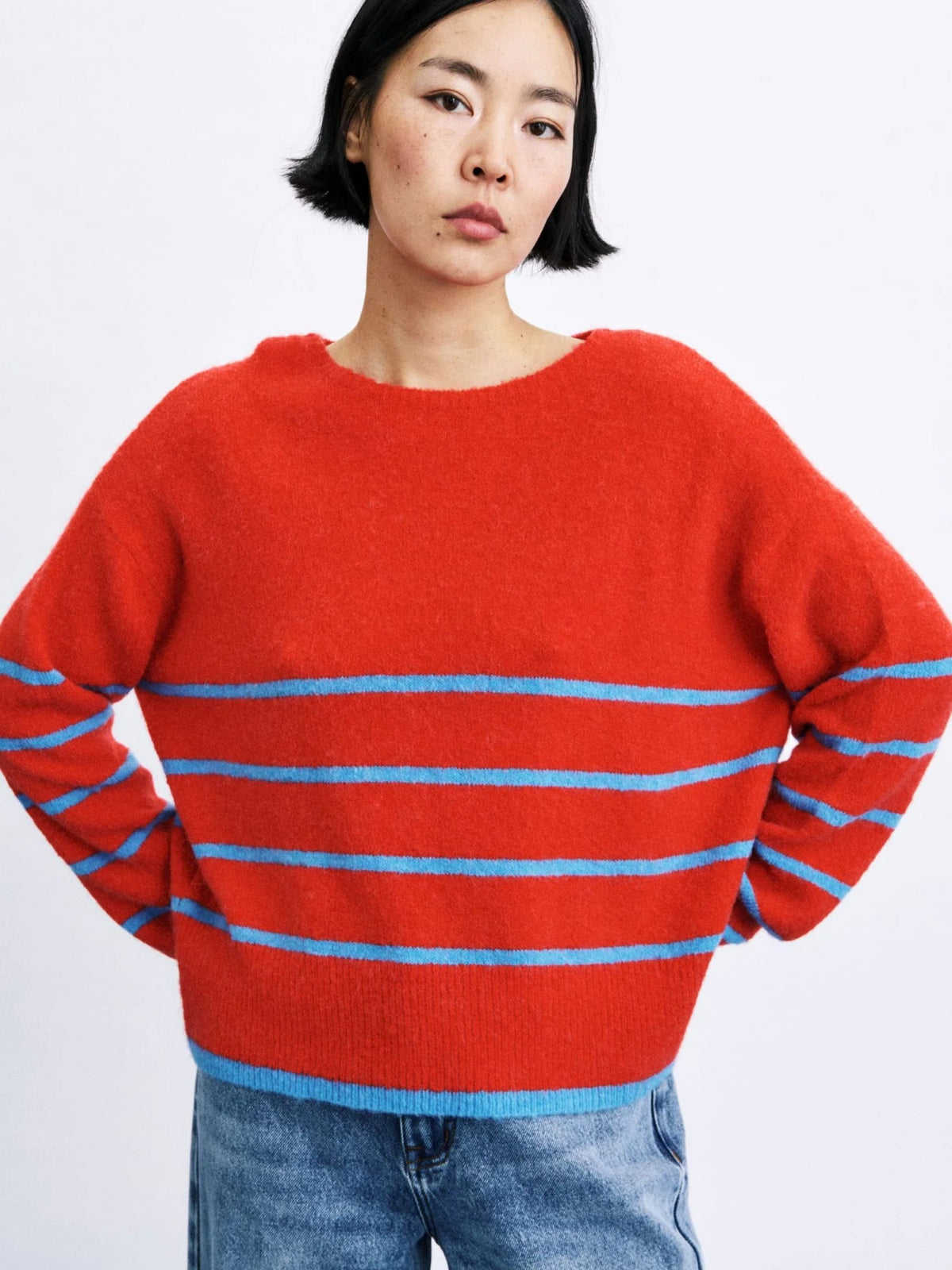 FRNCH - Iwaki Striped Pullover Sweater - 