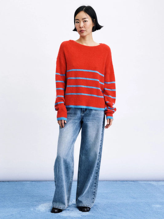 FRNCH - Iwaki Striped Pullover Sweater - 