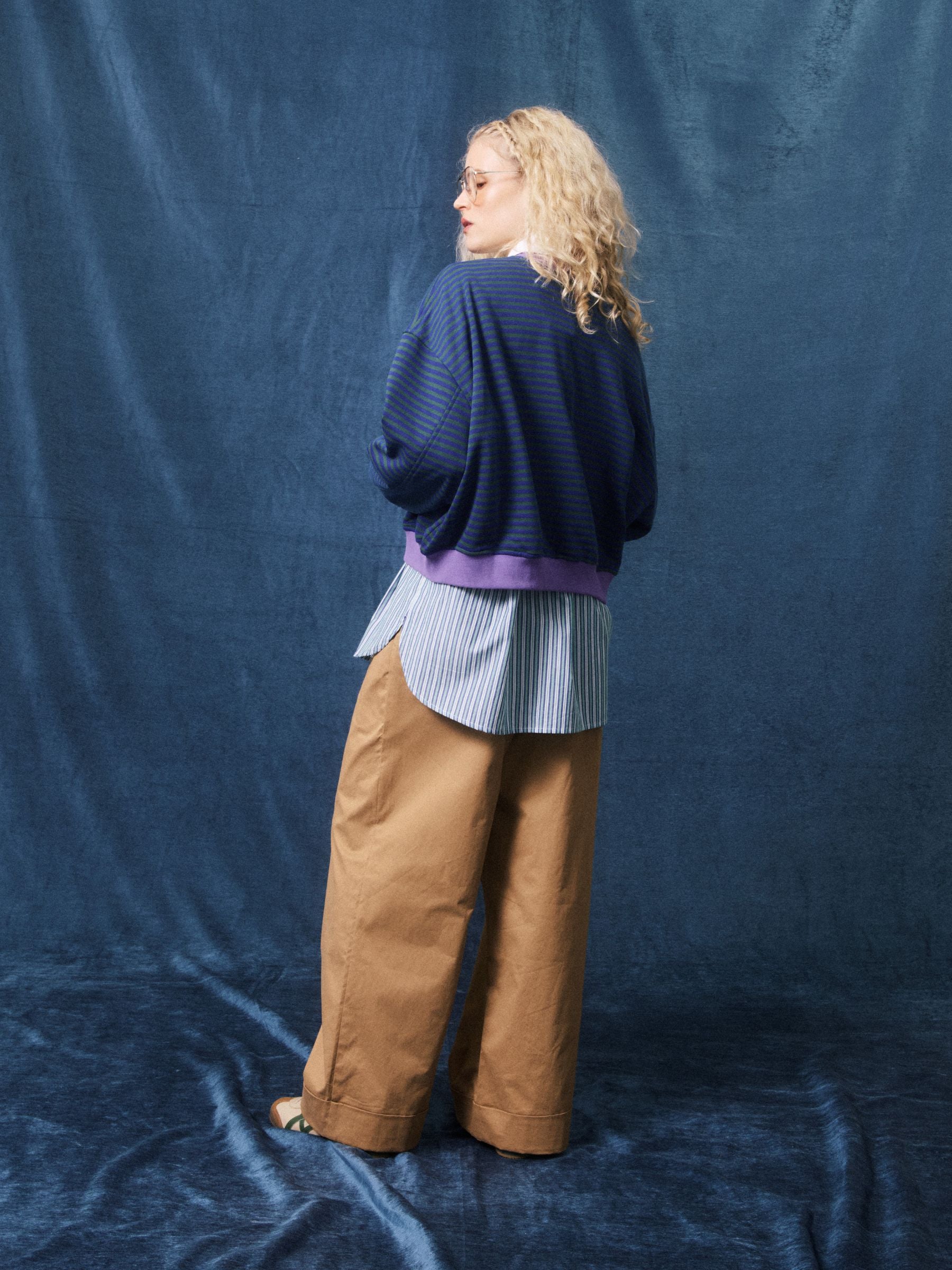 FRNCH - Match Stripe Sweatshirt - 