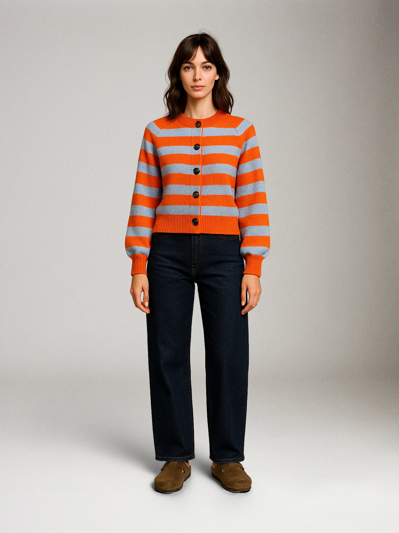FRNCH - Morand Stripe Cardigan - 