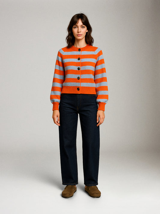 FRNCH - Morand Stripe Cardigan - 
