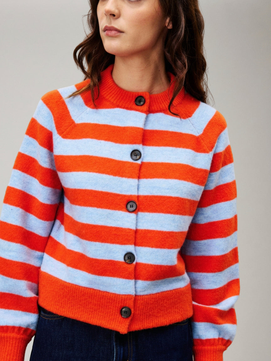 FRNCH - Morand Stripe Cardigan - 