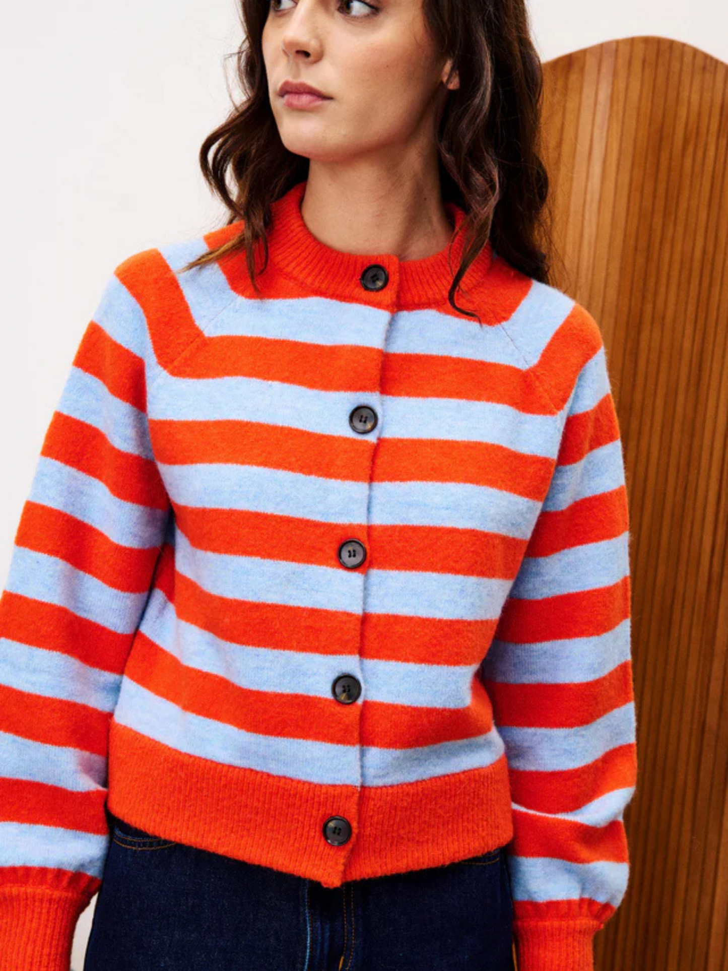 FRNCH - Morand Stripe Cardigan - 