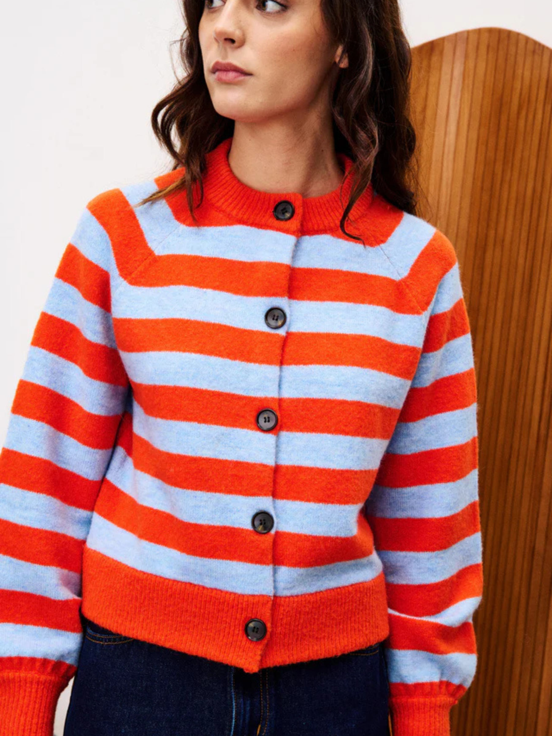 FRNCH - Morand Stripe Cardigan - 
