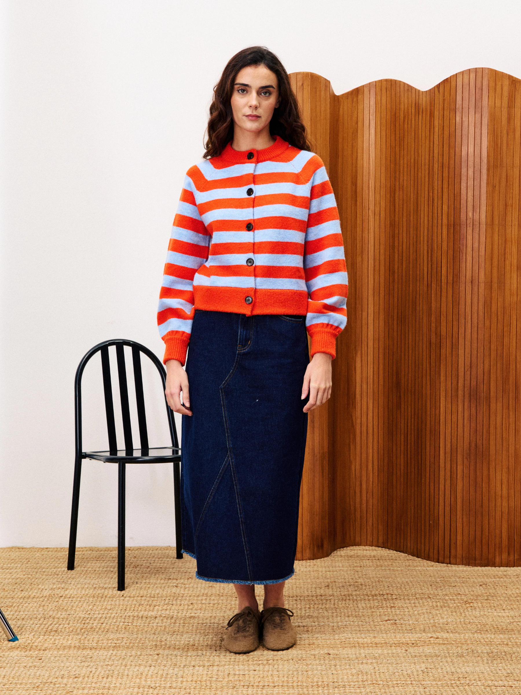 FRNCH - Morand Stripe Cardigan - 