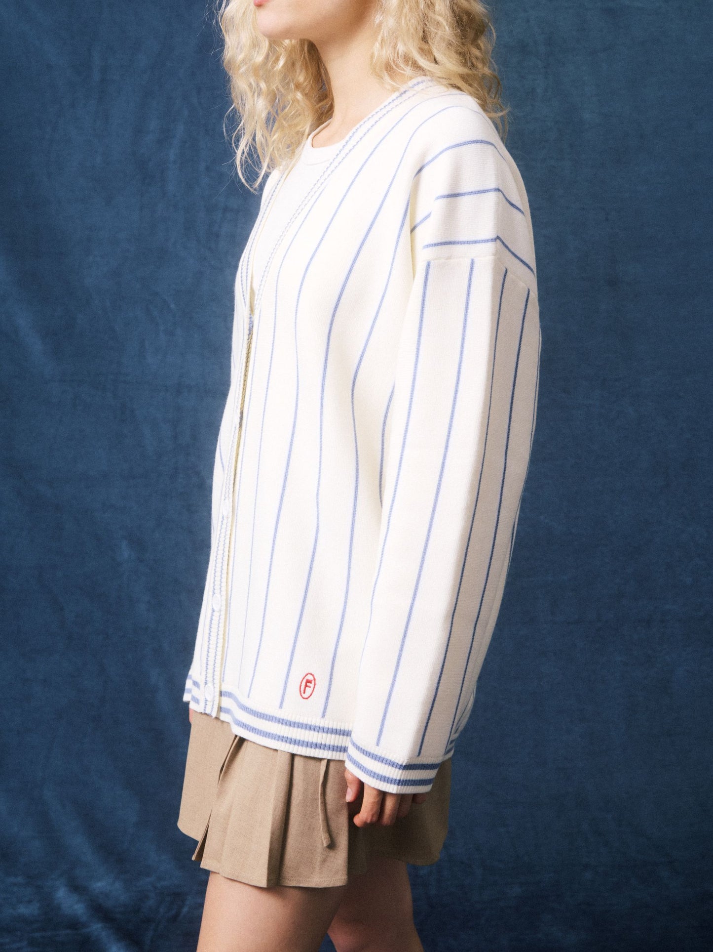 FRNCH - Nina Stripe Cardigan - 