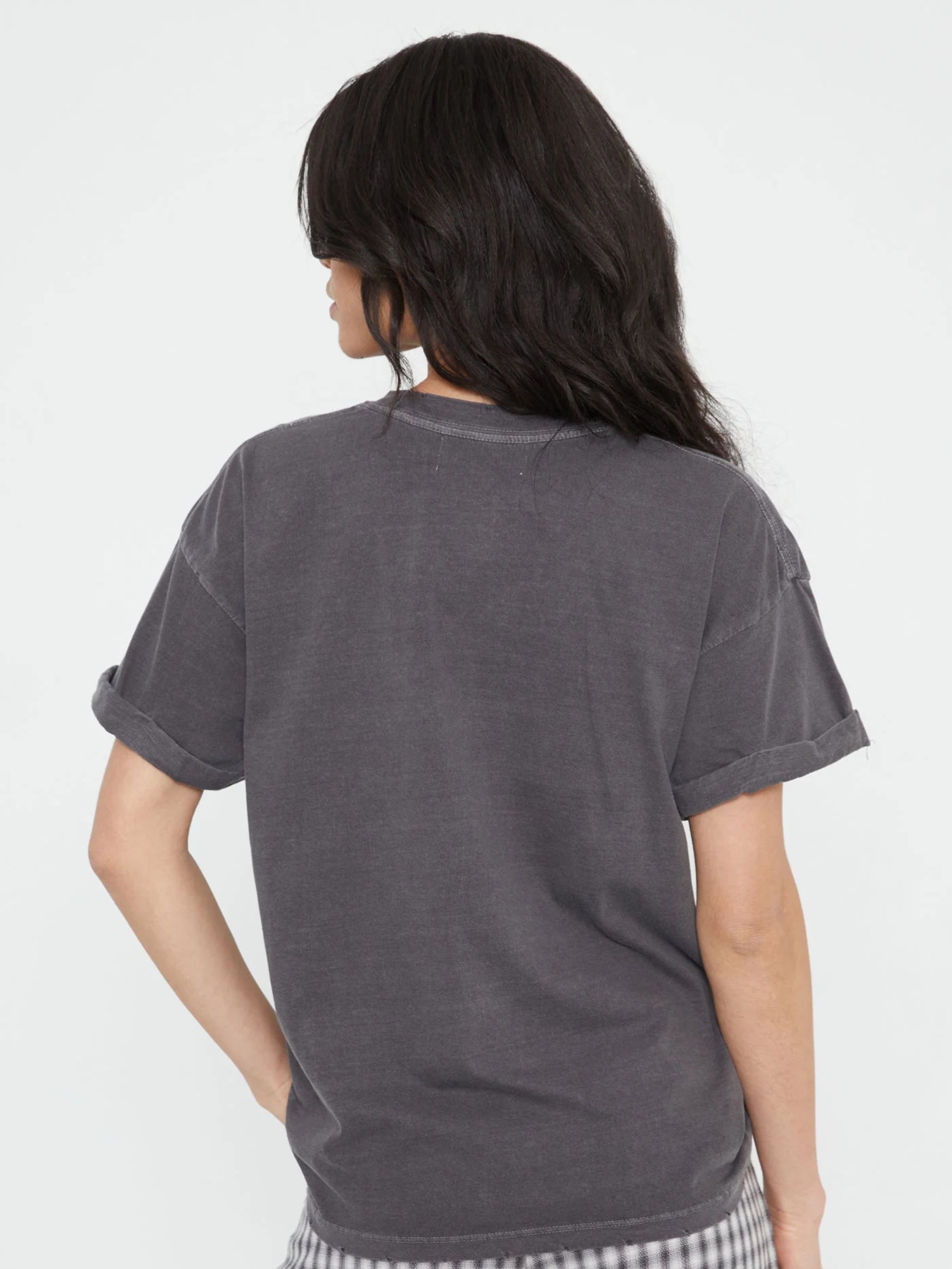 GIRL DANGEROUS-Aquarius Boyfriend Tee-Vintage Black