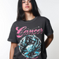 GIRL DANGEROUS-Cancer Boyfriend Tee-Vintage Black