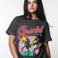GIRL DANGEROUS-Gemini Boyfriend Tee-Vintage Black