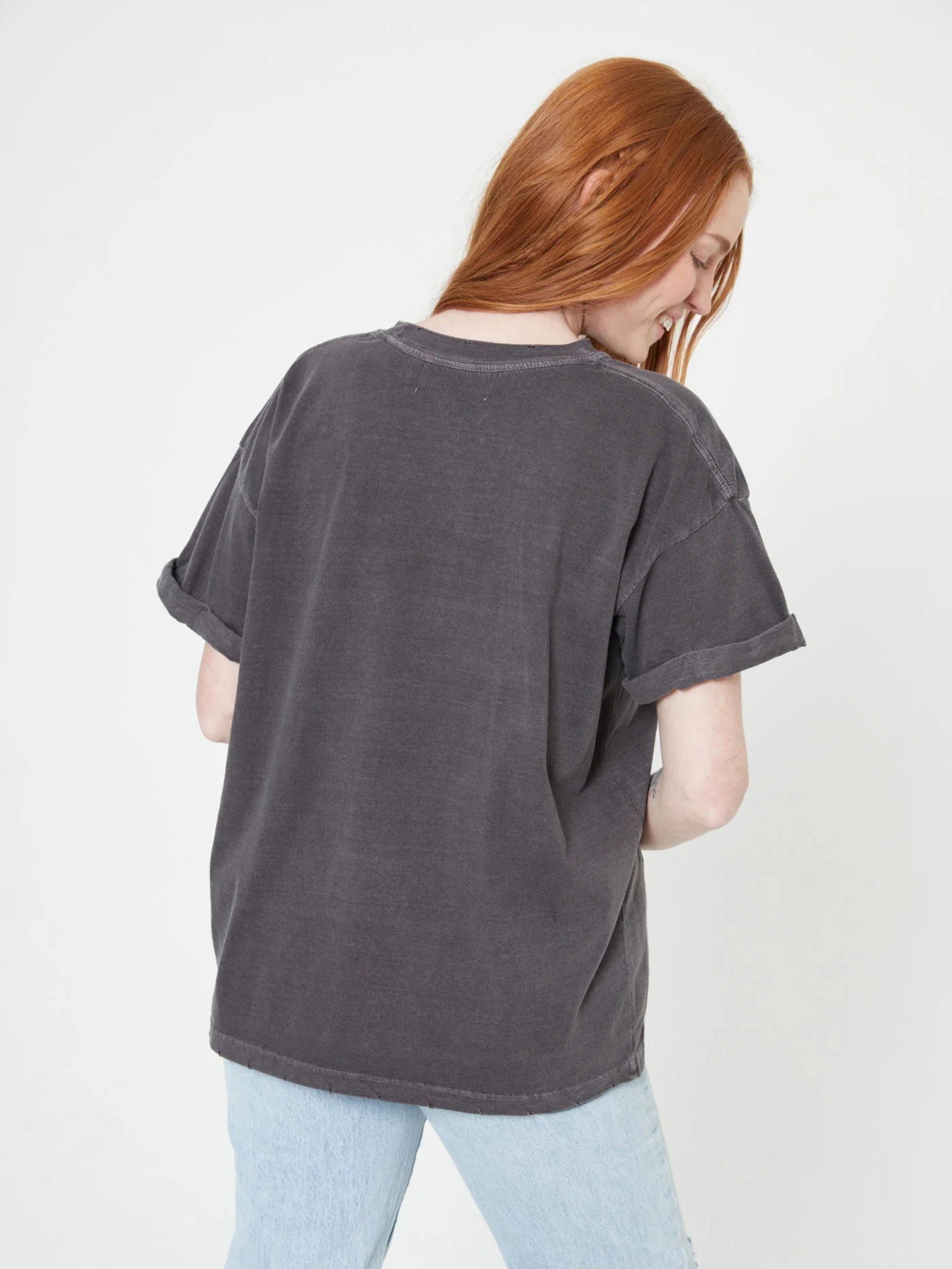 GIRL DANGEROUS-Libra Boyfriend Tee-Vintage Black