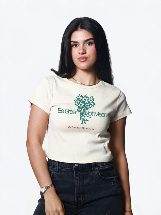 GIRL DANGEROUS - Be Green Baby Tee - 