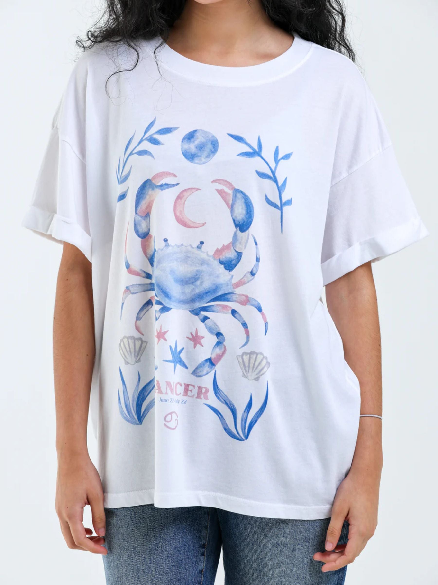 GIRL DANGEROUS - Cancer Zodiac Boyfriend T-Shirt - 