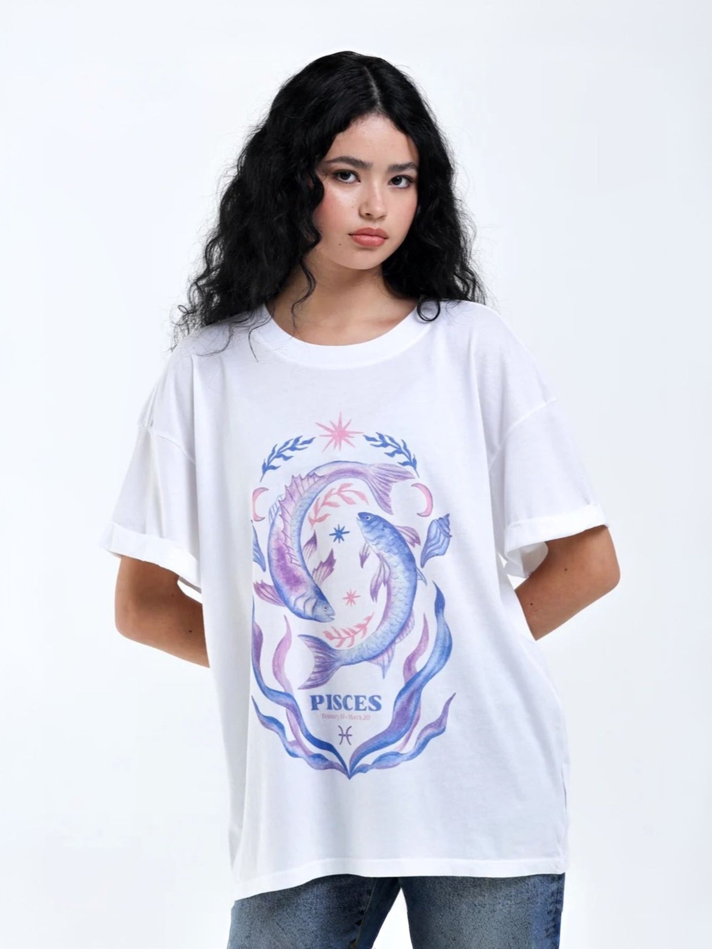 GIRL DANGEROUS - Pisces Zodiac Boyfriend T-Shirt - 
