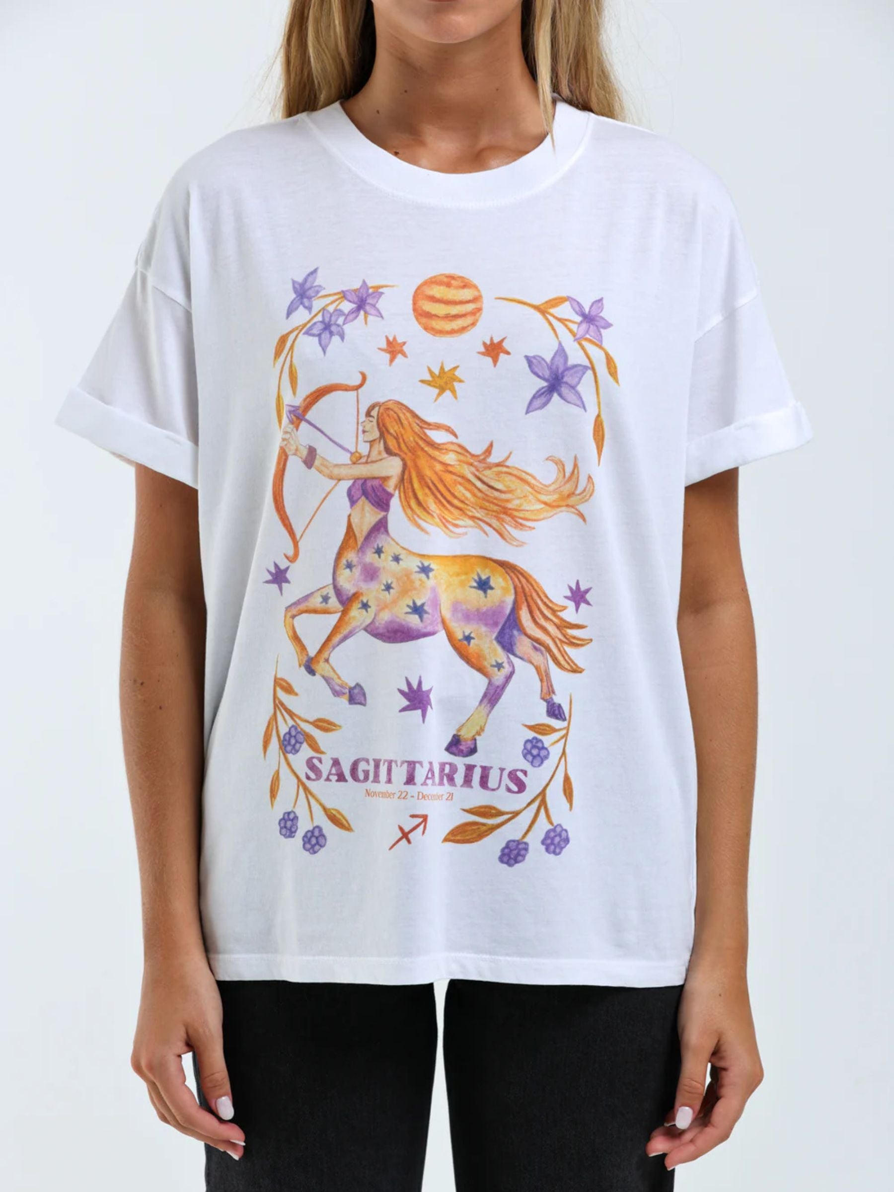 GIRL DANGEROUS - Sagittarius Zodiac Boyfriend T-Shirt - 