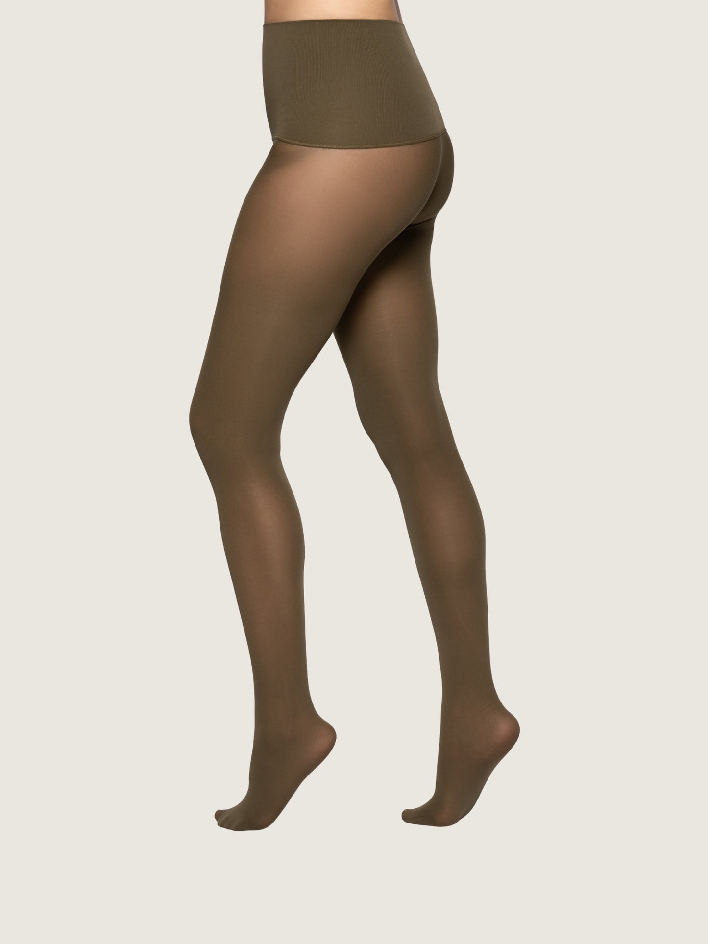 HUE - Yoga Waist Tights - Dark Olive