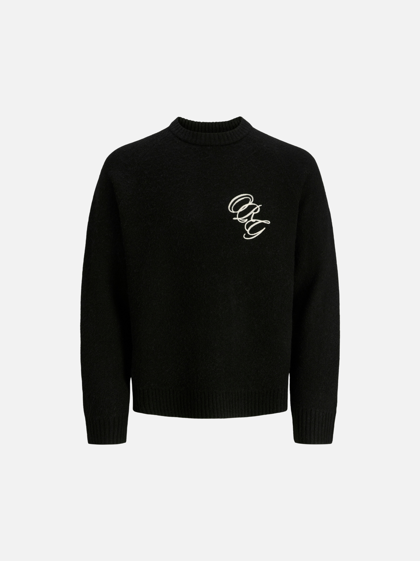 JACK & JONES - Bedford Crewneck Sweater - Black