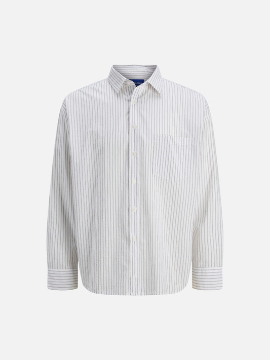 JACK & JONES - Cambridge Seersucker Longsleeve Shirt - 