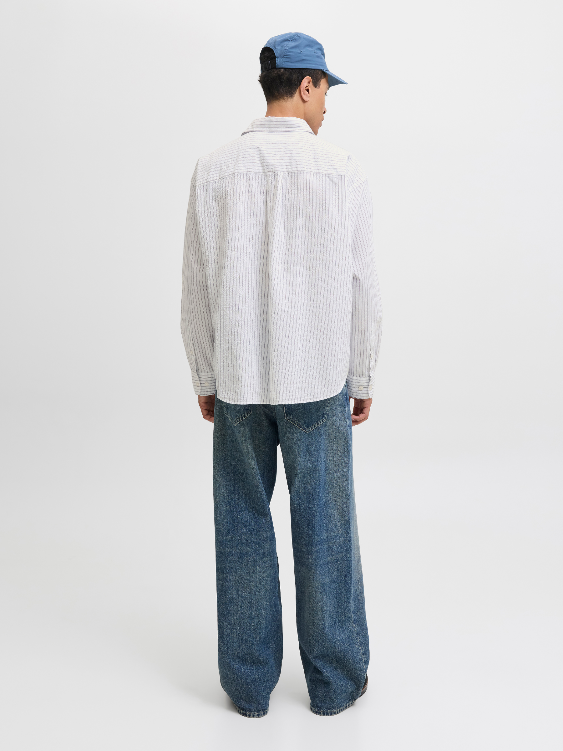 JACK & JONES - Cambridge Seersucker Longsleeve Shirt - 