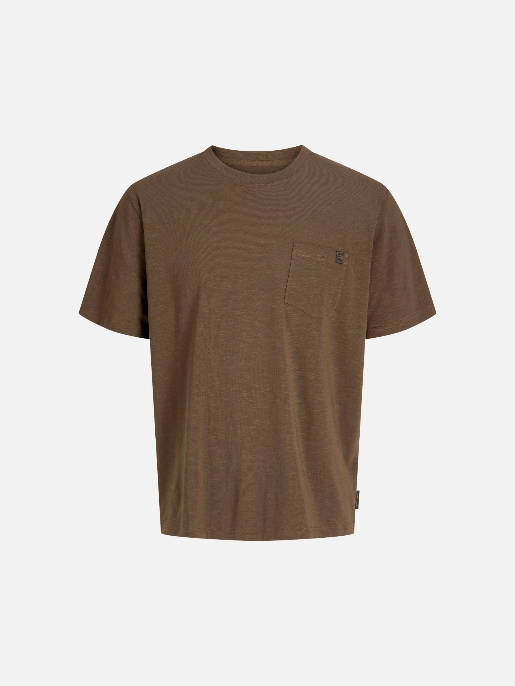 JACK & JONES - Dover Slub Pocket T-Shirt - Cocoa