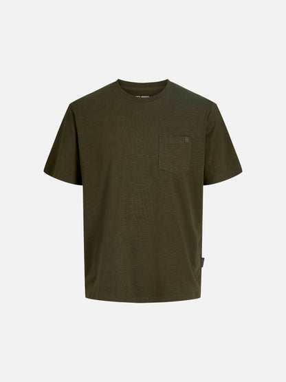 JACK & JONES - Dover Slub Pocket T-Shirt - Rosin