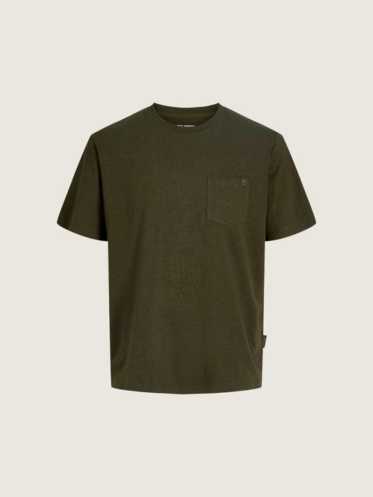 JACK & JONES - Dover Slub Pocket T-Shirt - Rosin