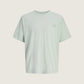JACK & JONES - Eterna Shortsleeve Graphic T-Shirt - Aqua Grey
