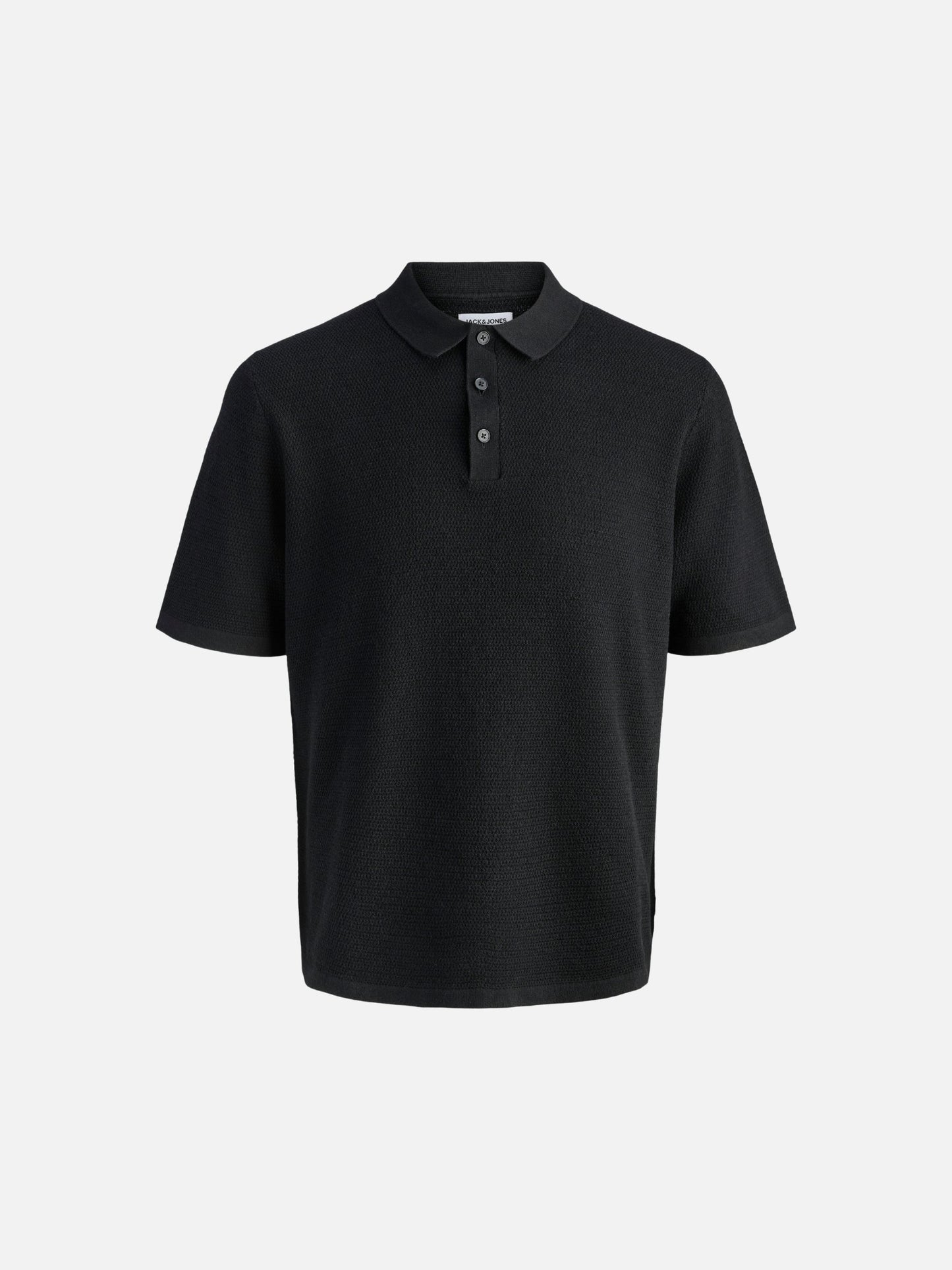 JACK & JONES - George Knit Polo - Black
