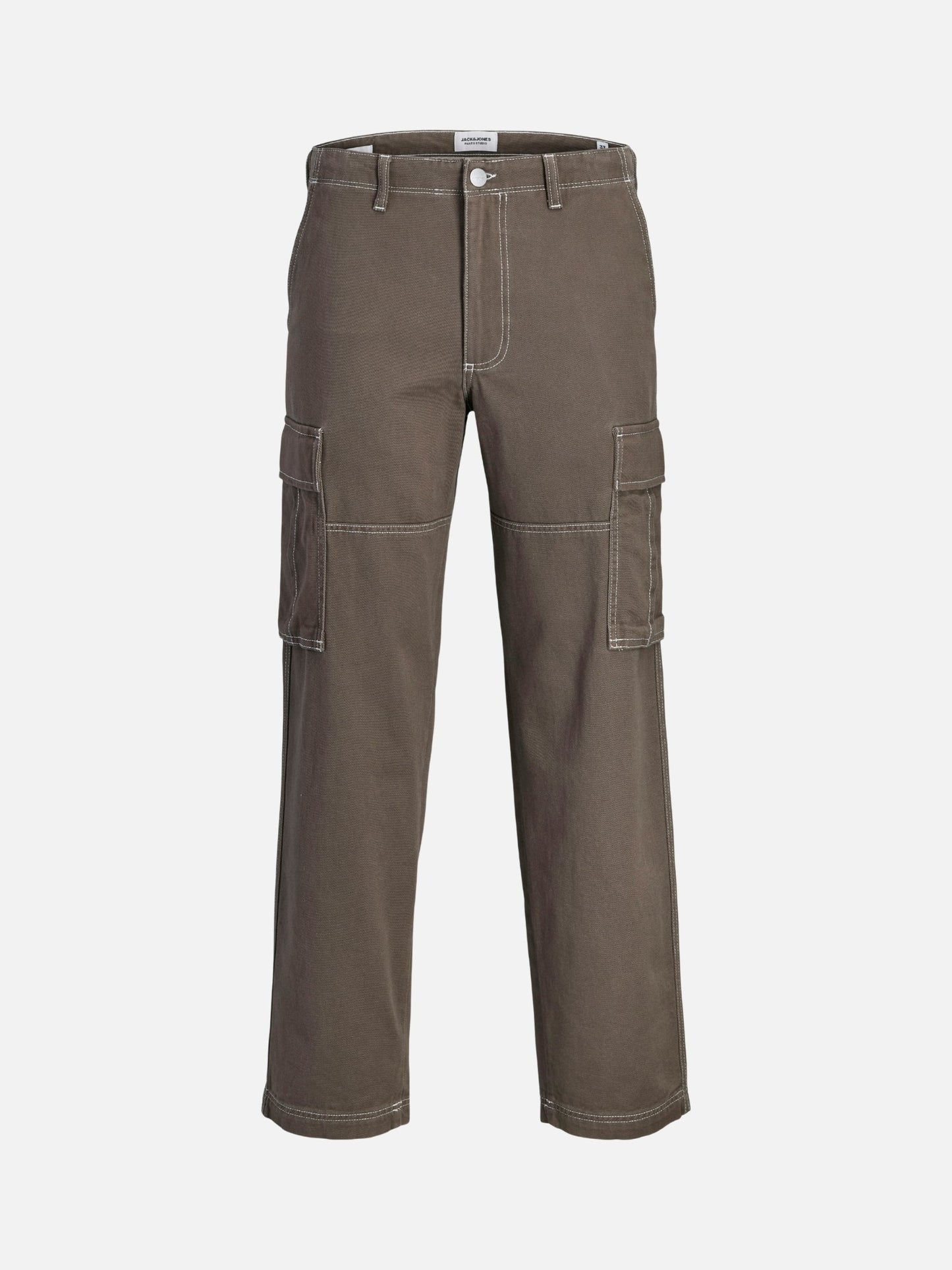 JACK & JONES - Karl Contrast Stitch Cargo Pants - 