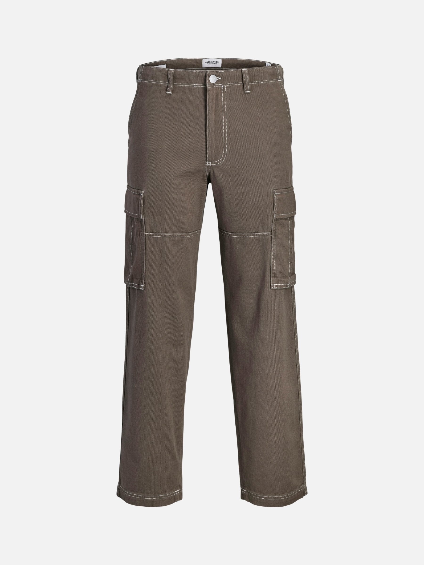JACK & JONES - Karl Contrast Stitch Cargo Pants - 