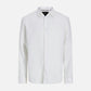 JACK & JONES - Premium Lawrence Linen Longsleeve Shirt - Bright White