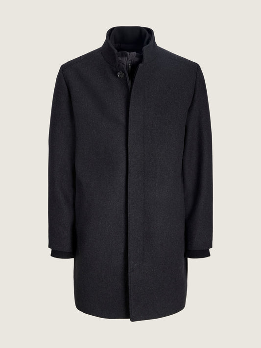 JACK & JONES - Melton Wool-Blend Coat - 