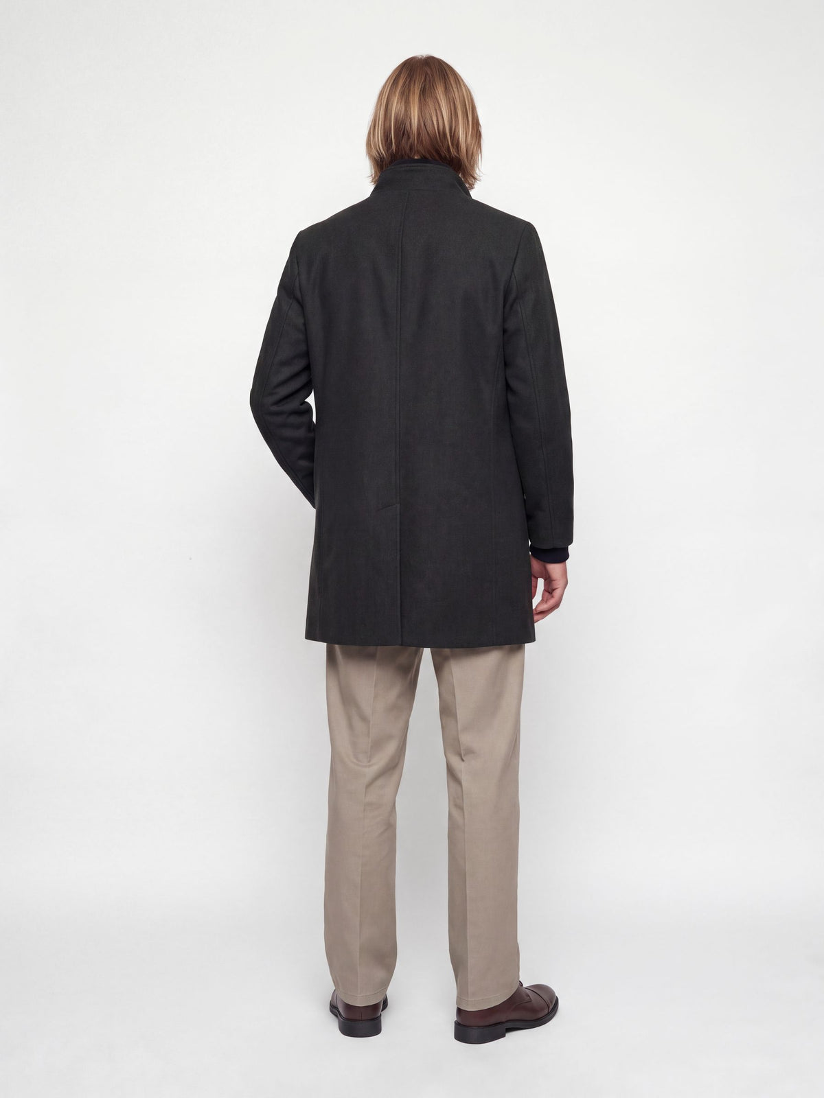JACK & JONES - Melton Wool-Blend Coat - 