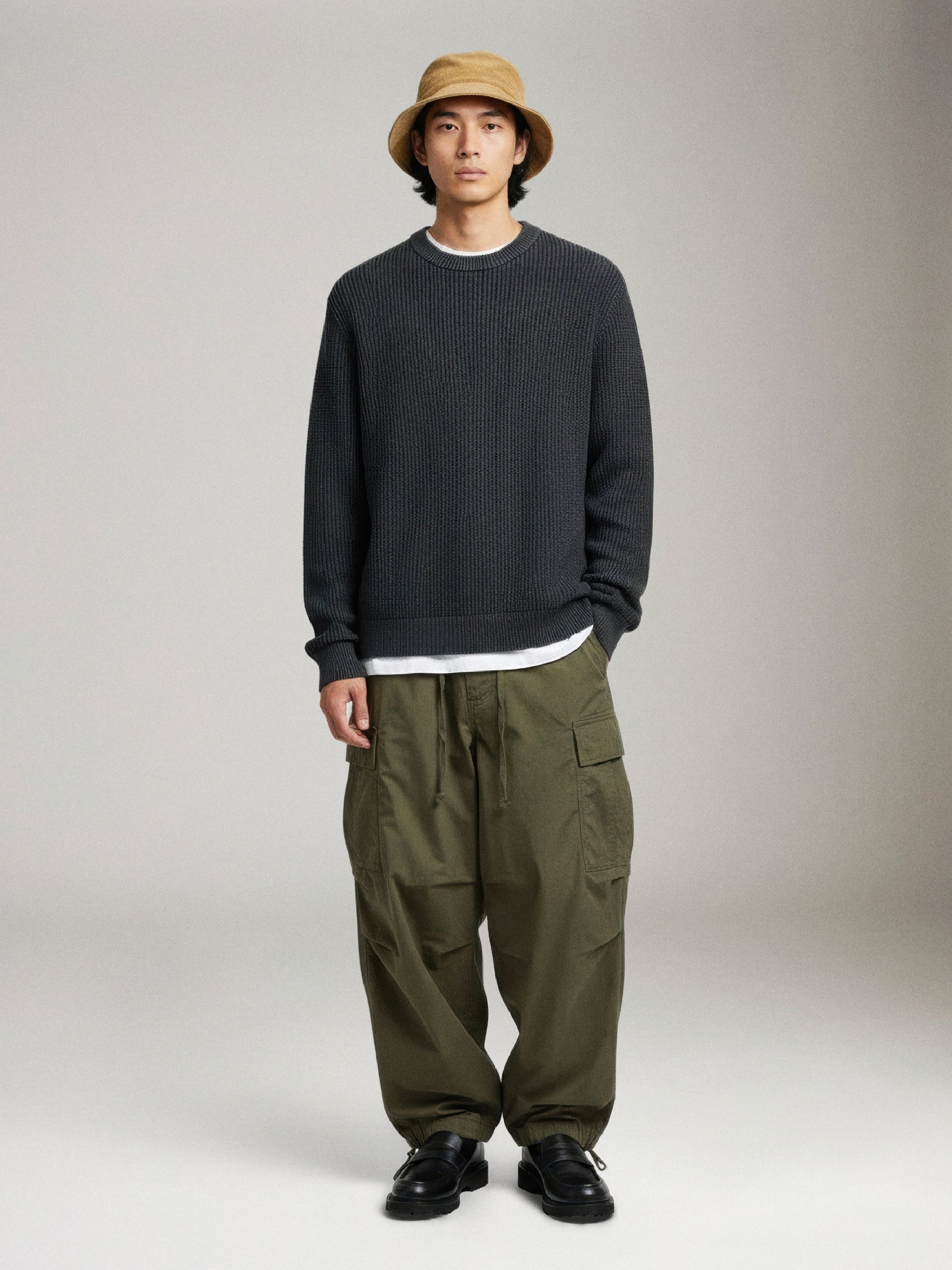 JACK & JONES - Motion Washed Knit Crewneck - 