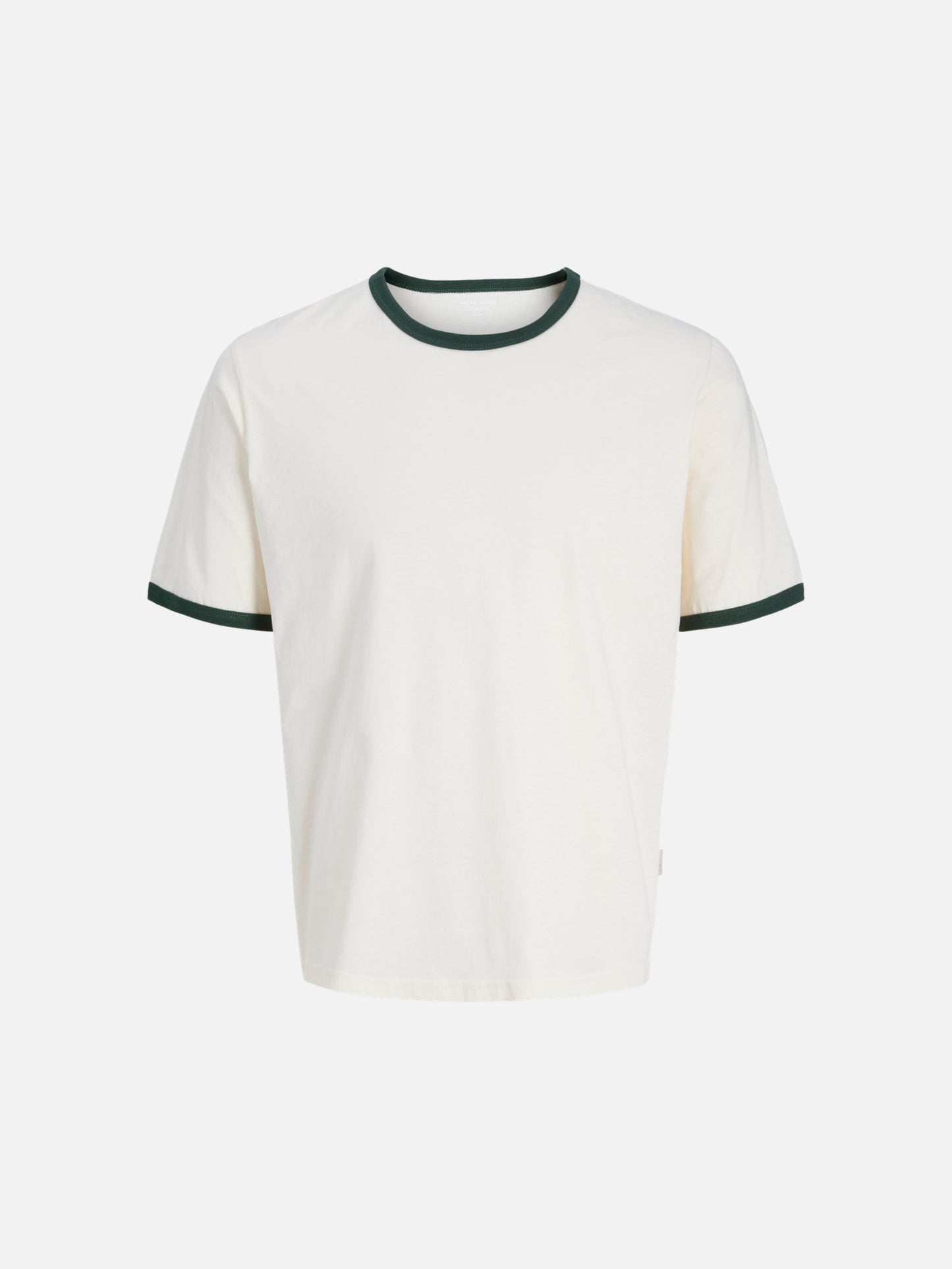 JACK & JONES - Original Nantucket Ringer T-Shirt - Antique White / Sycamore
