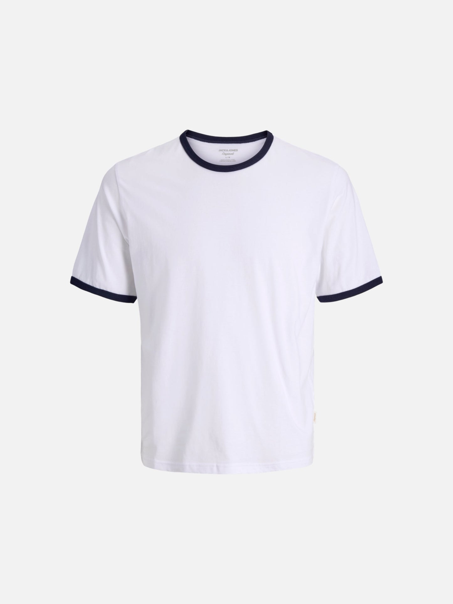 JACK & JONES - Original Nantucket Ringer T-Shirt - Bright White