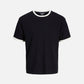 JACK & JONES - Original Nantucket Ringer T-Shirt - Black