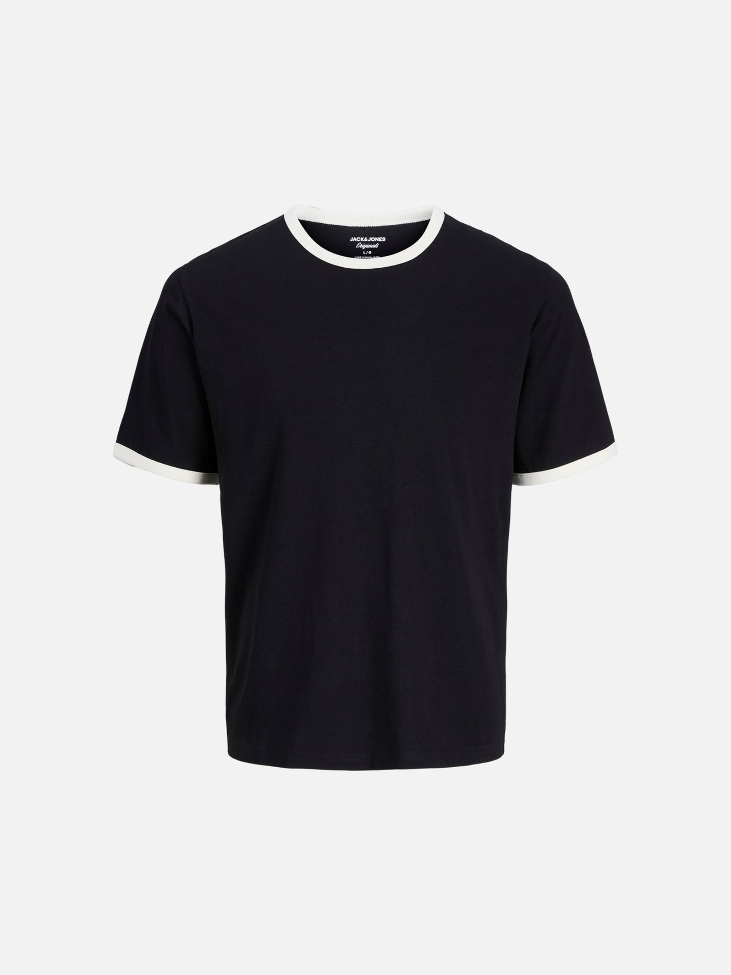 JACK & JONES - Original Nantucket Ringer T-Shirt - Black