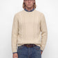 JACK & JONES - Premium Callum Cable Knit Crewneck Sweater - 