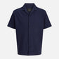 JACK & JONES - Jake Premium Jacquard Shortsleeve Shirt - Night Sky