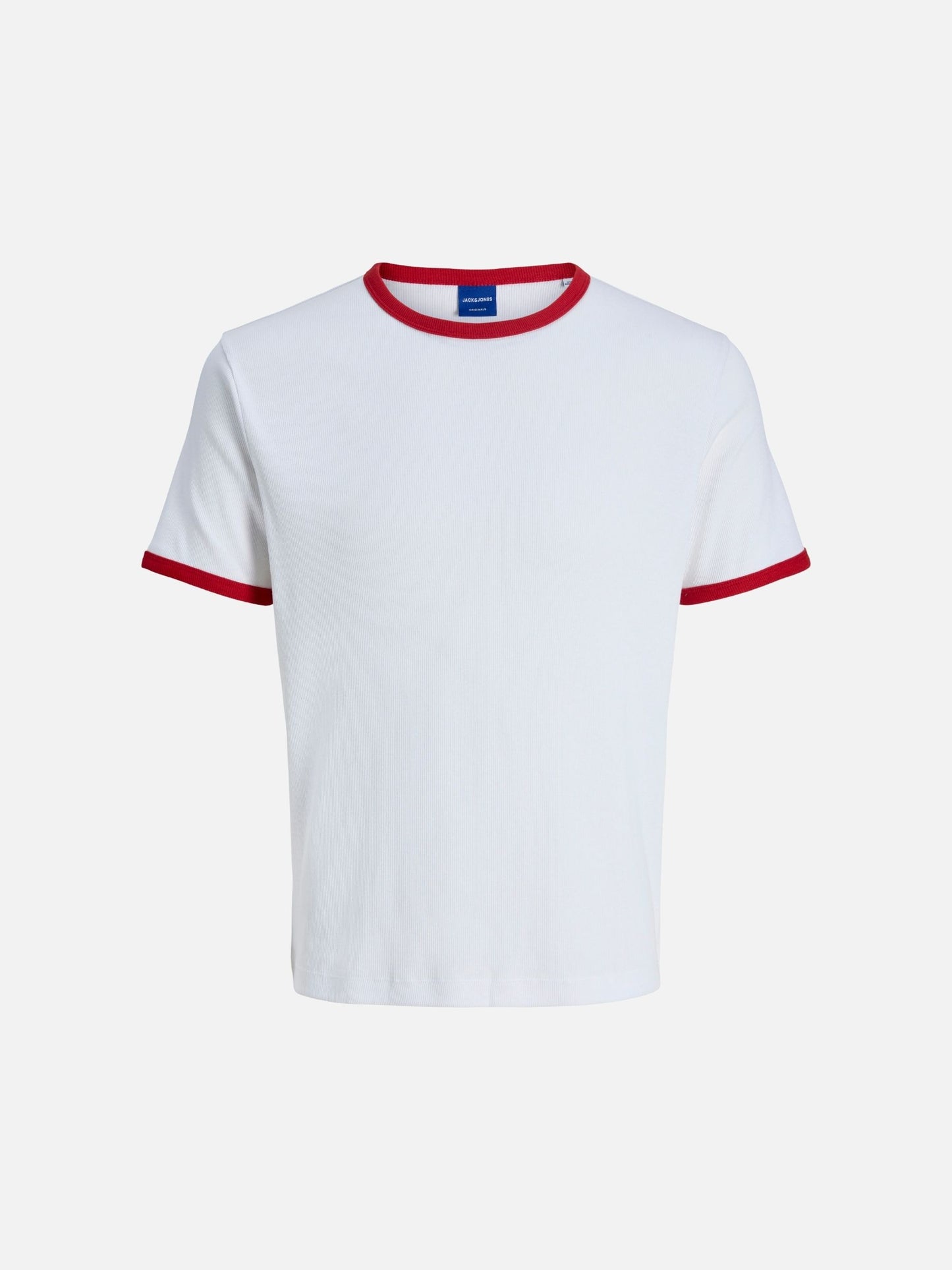 JACK & JONES - San Remo Shortsleeve T-Shirt - Bright White / Red
