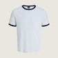 JACK & JONES - San Remo Shortsleeve T-Shirt - Bright White / Sky Captain