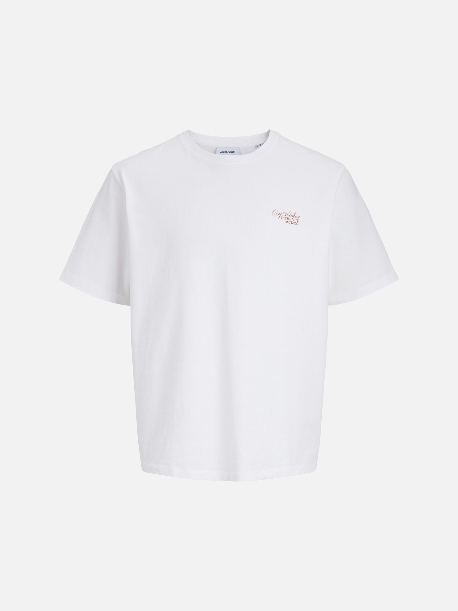 JACK & JONES - Roar Crewneck T-Shirt - Bright White