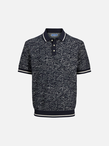 JACK & JONES - Premium Zack Knit Polo - Sky Captain