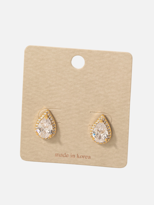 JEM - Tear Drop Stud Earrings - 