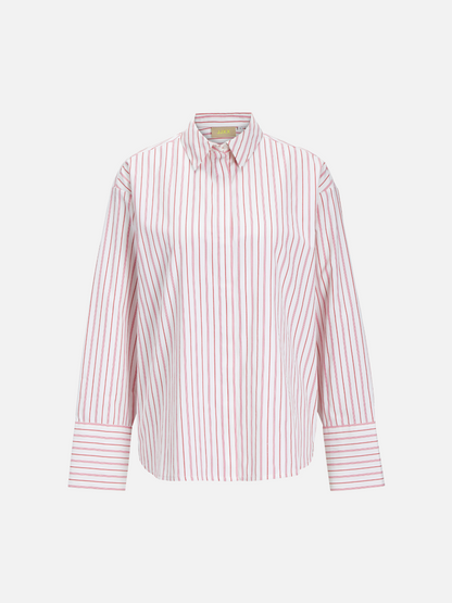 JJXX - Caro Poplin Relaxed Shirt - Morning Glory Stripes