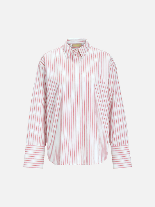 JJXX - Caro Poplin Relaxed Shirt - Morning Glory Stripes