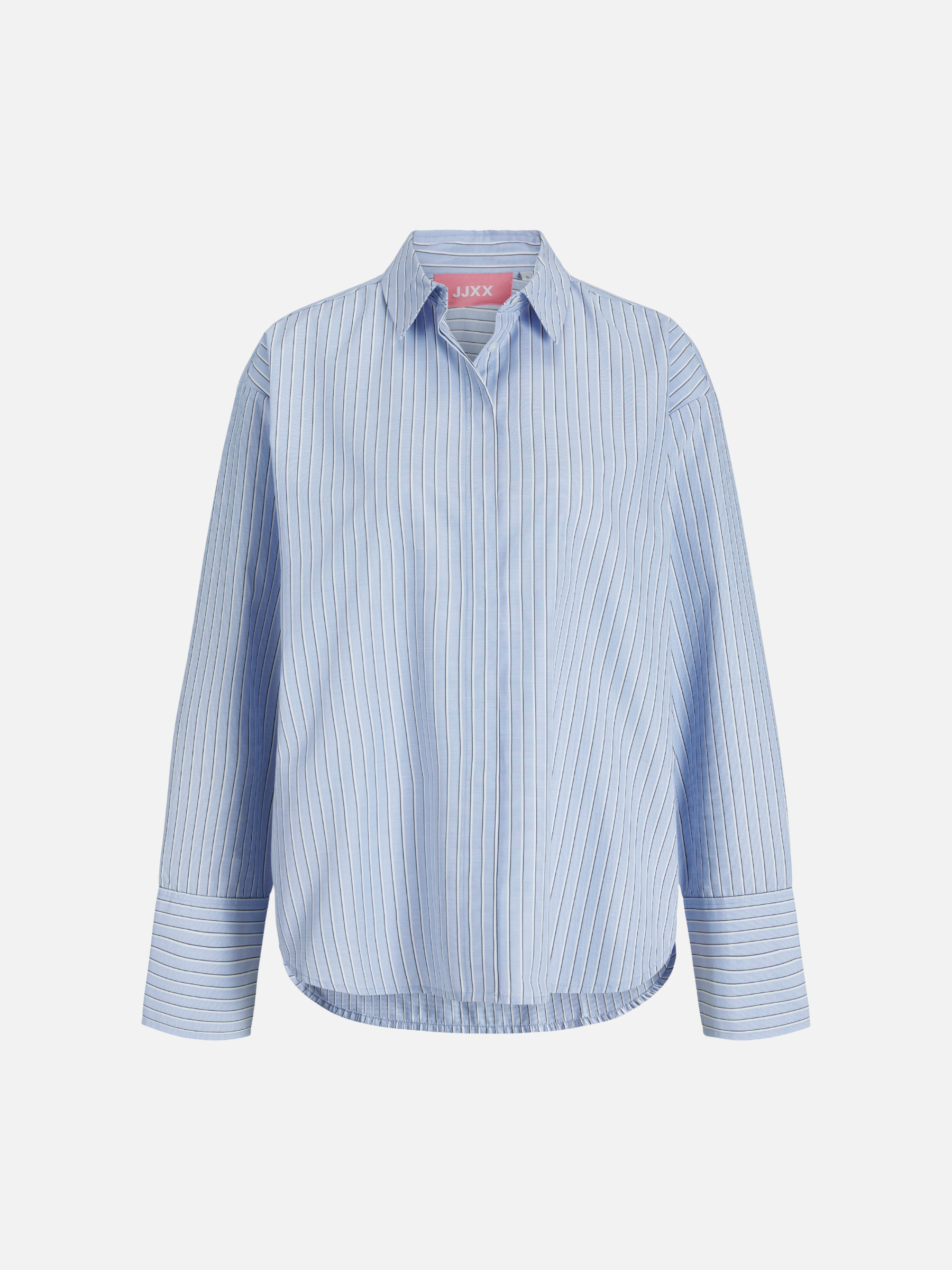 JJXX - Caro Poplin Relaxed Shirt - Skyway Blanc / Black