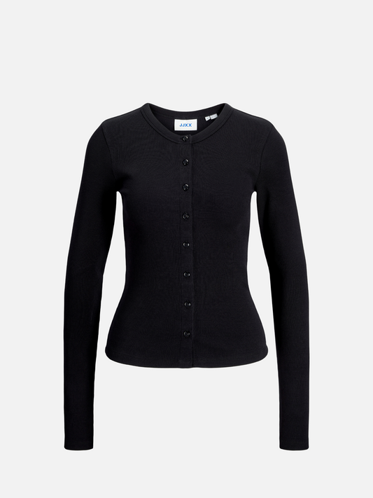 JJXX-Fifi Rib Cardigan-Black