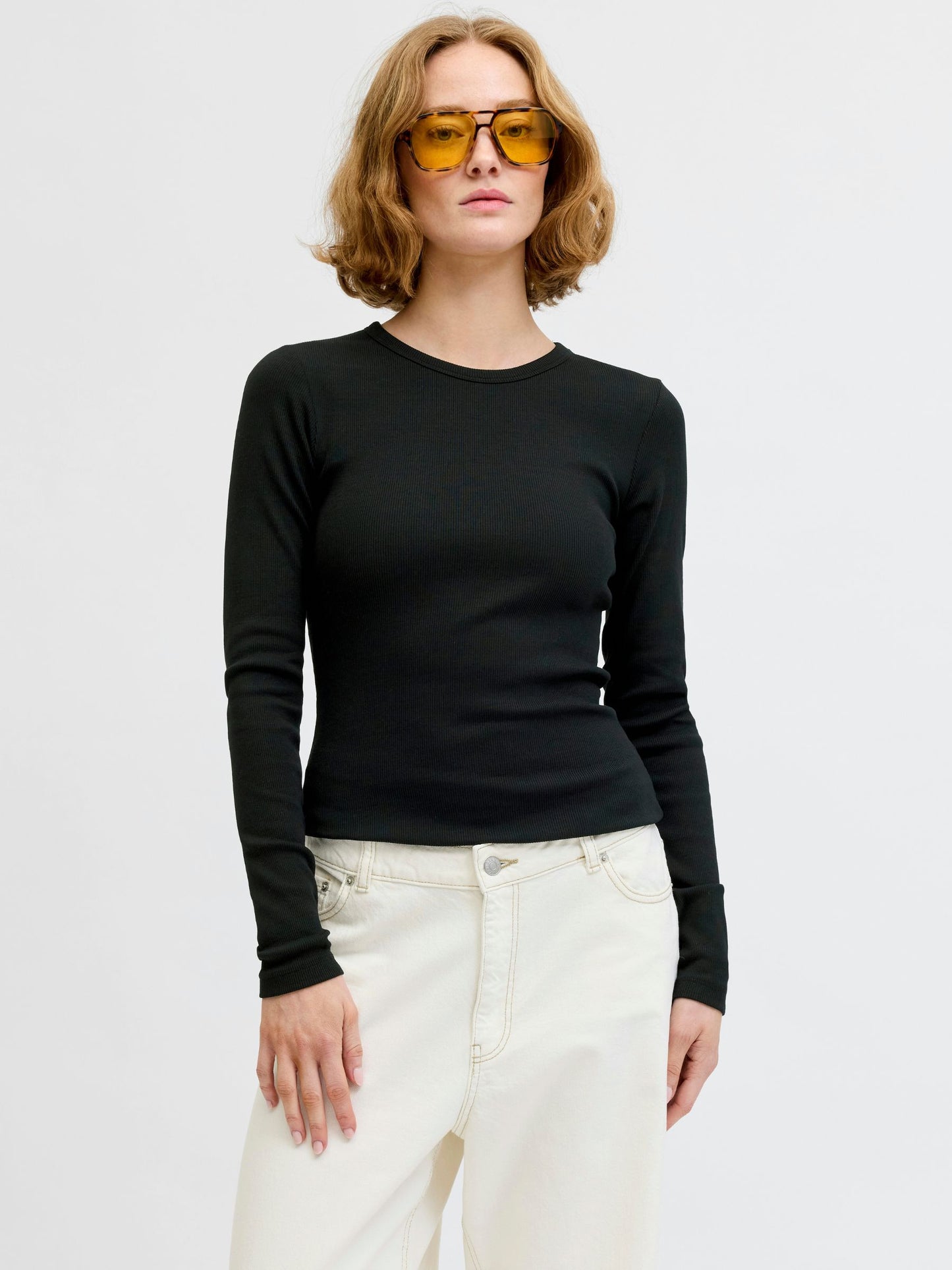 JJXX - Freya Rib Longsleeve T-Shirt - 