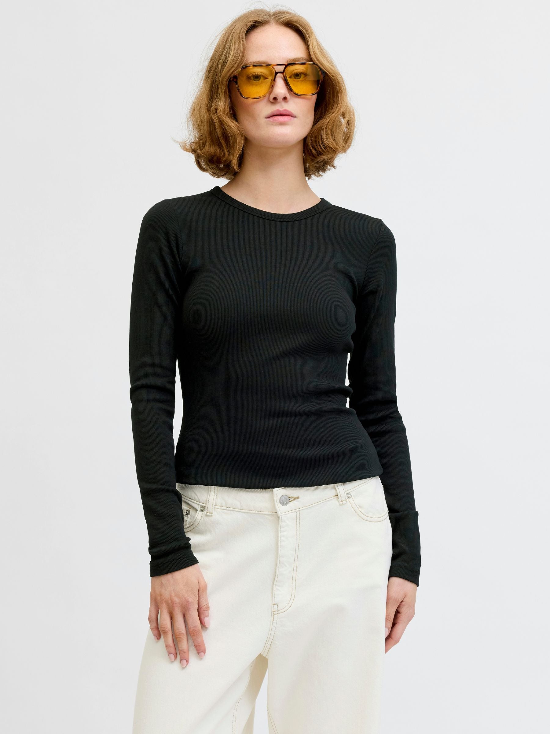 JJXX - Freya Rib Longsleeve T-Shirt - 